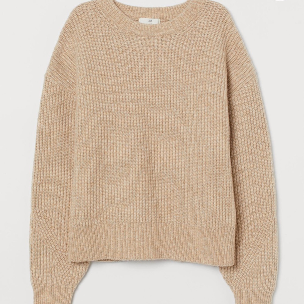 NWT wool blend balloon sleeve sweater - so soft! H&M, XL